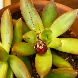 Handmade Red Jasper Necklace!